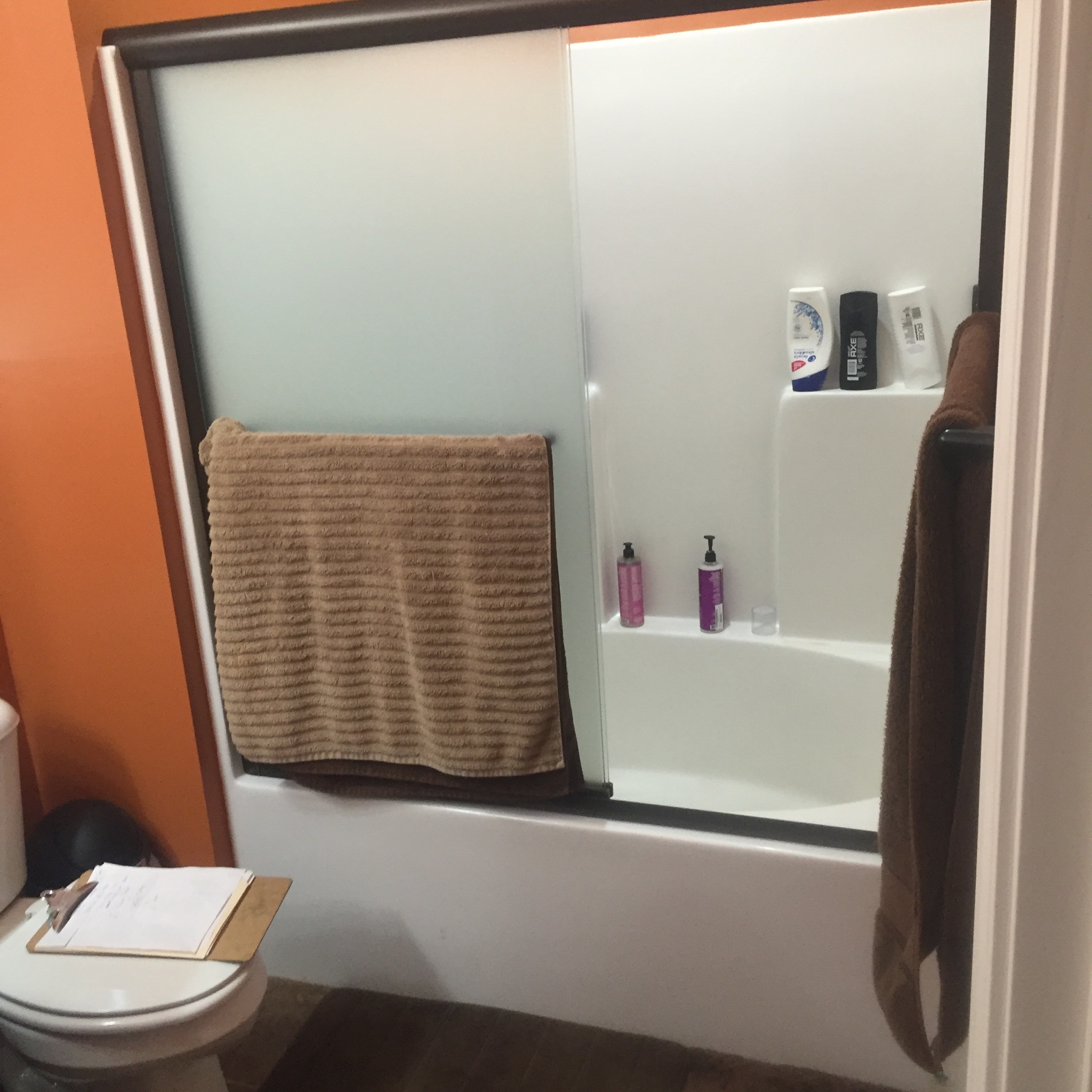 After and Before Make your shower bigger! The Shower Pros